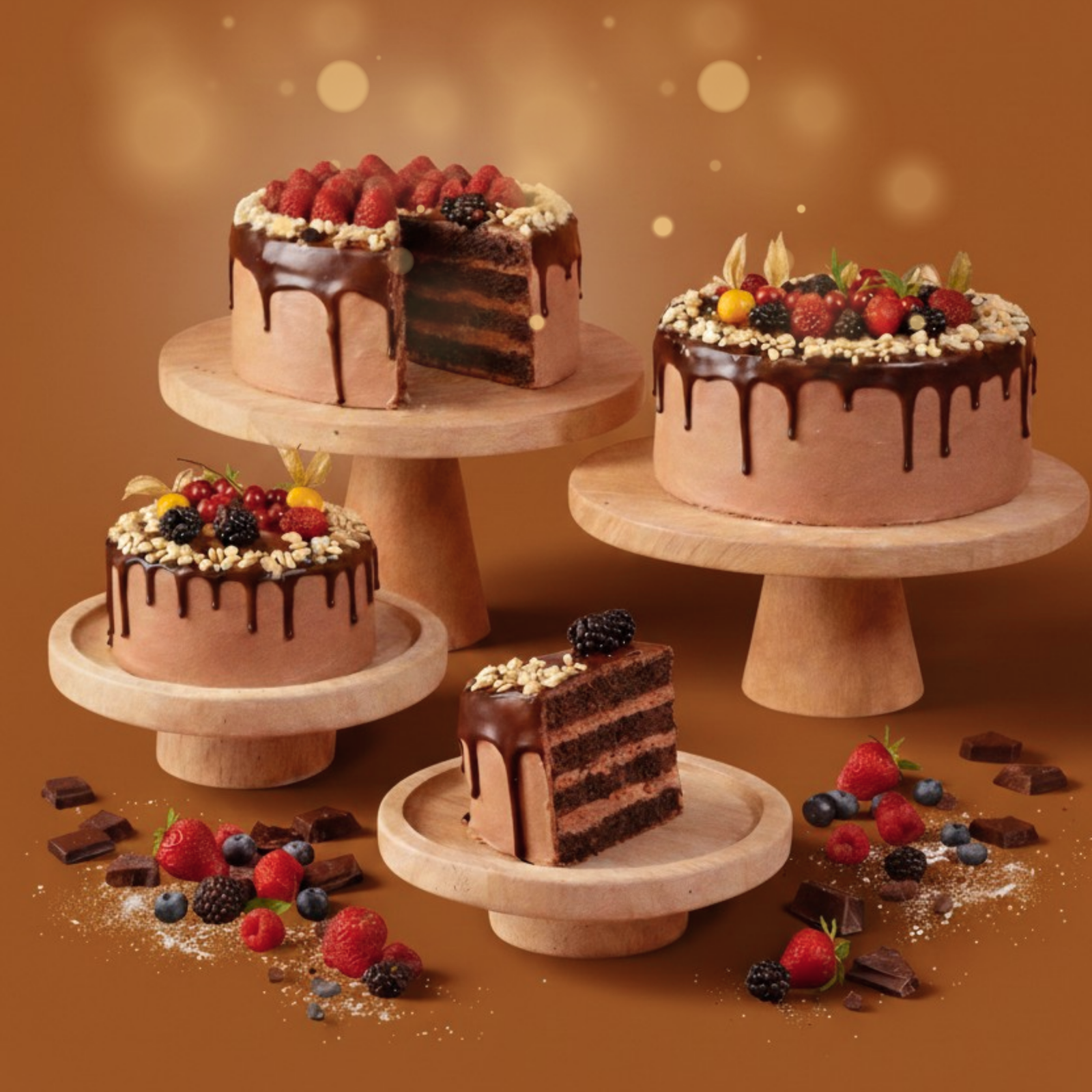 كيك شكولاتة 17 سم